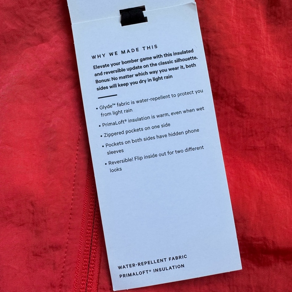 Lululemon Non-Stop Bomber Jacket (Pale Raspberry) - Picture 12 of 14